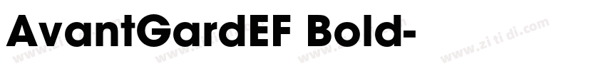 AvantGardEF Bold字体转换